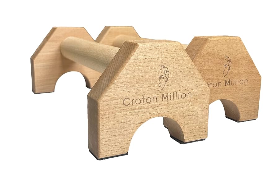 Barra para calistenia, dé madera maciza transportable