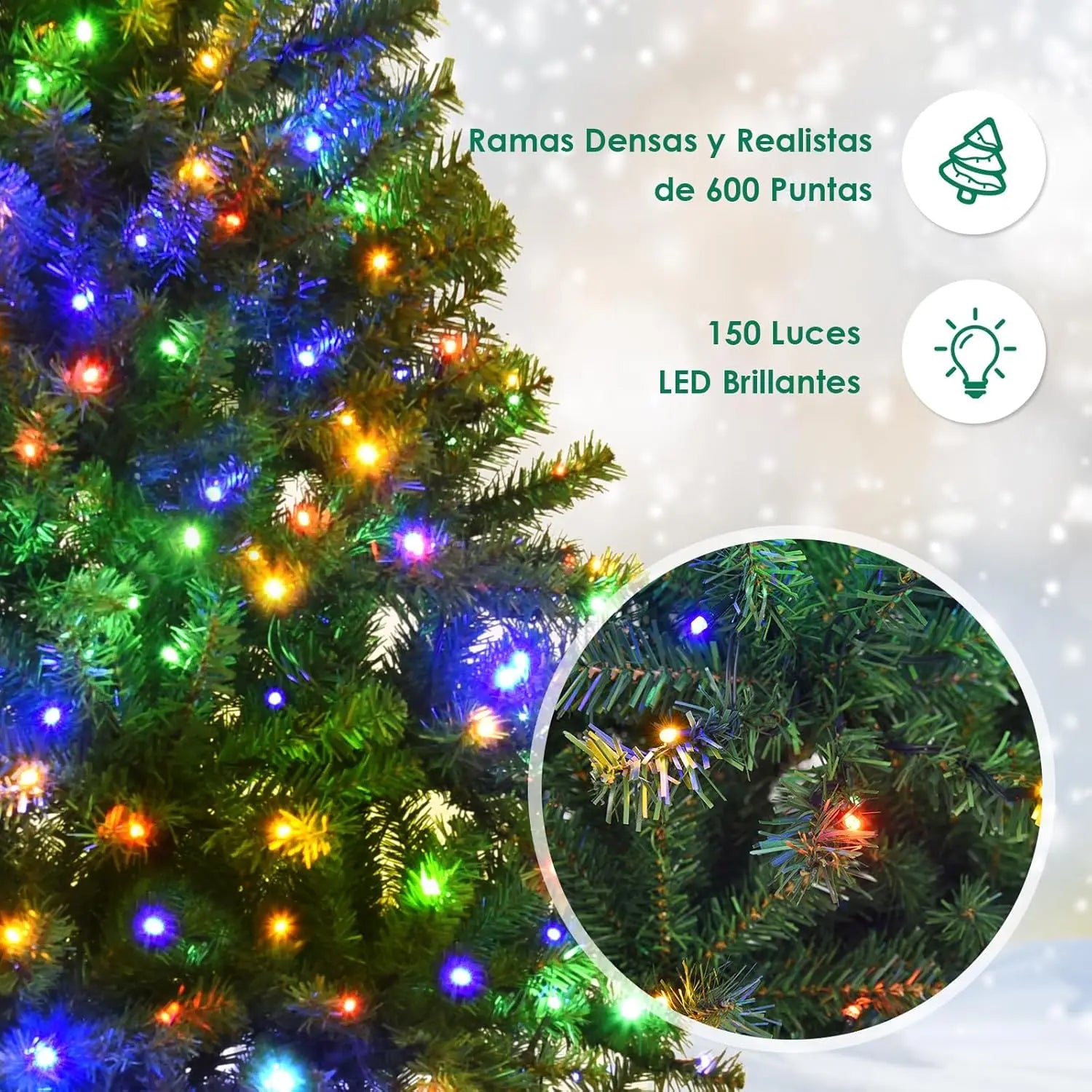 “Árbol de Navidad artificial verde