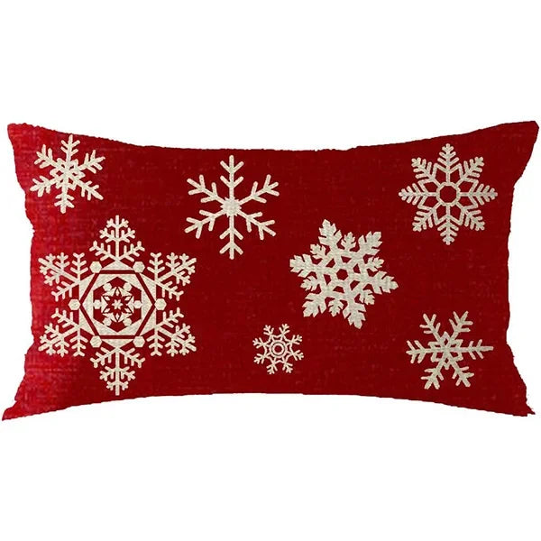 Nueva almohada de estilo navideño con letras simples,diferentes estampados y colores para decoración de hogar o sofá