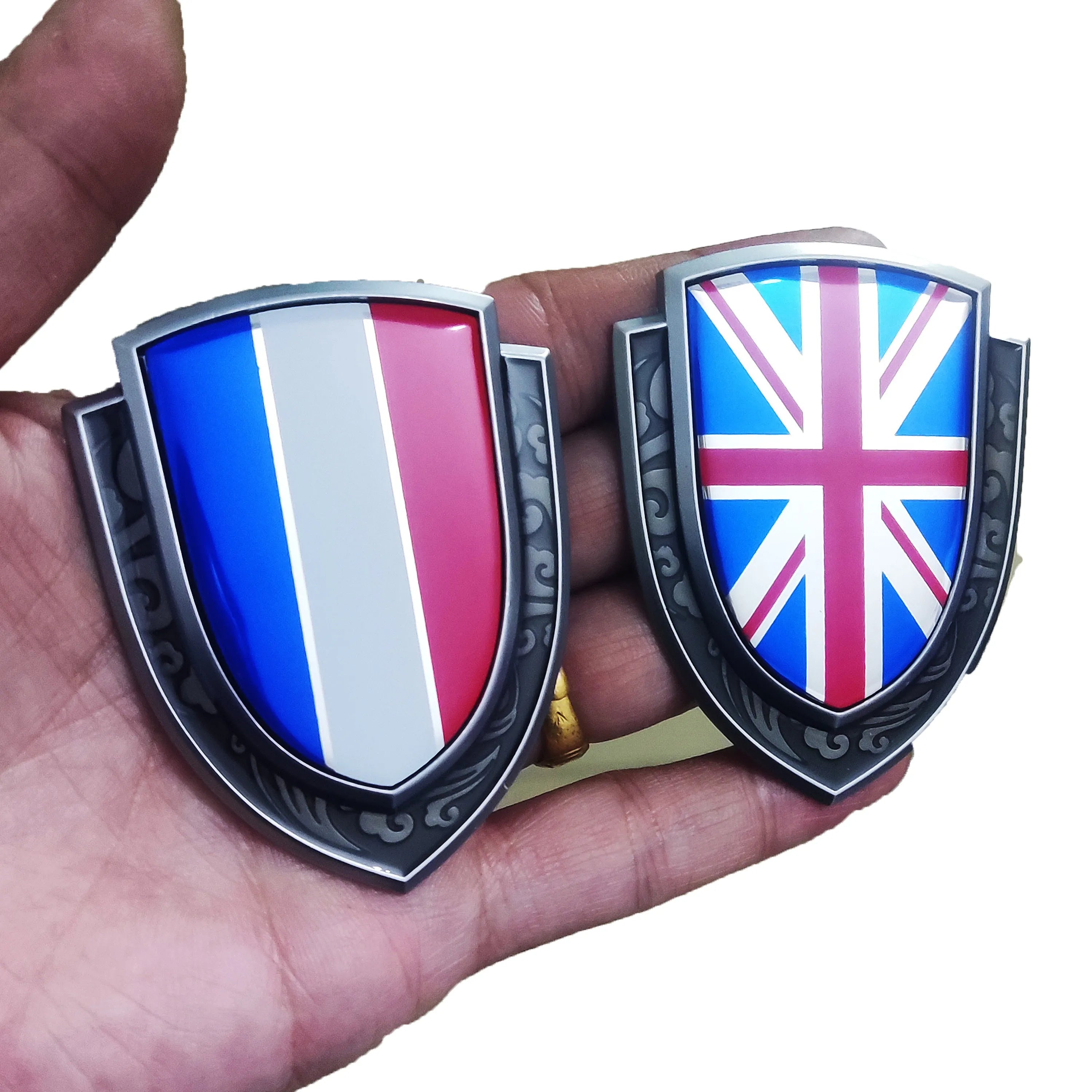 Insignias de coche 3D de metal con banderas para poner en tu coche