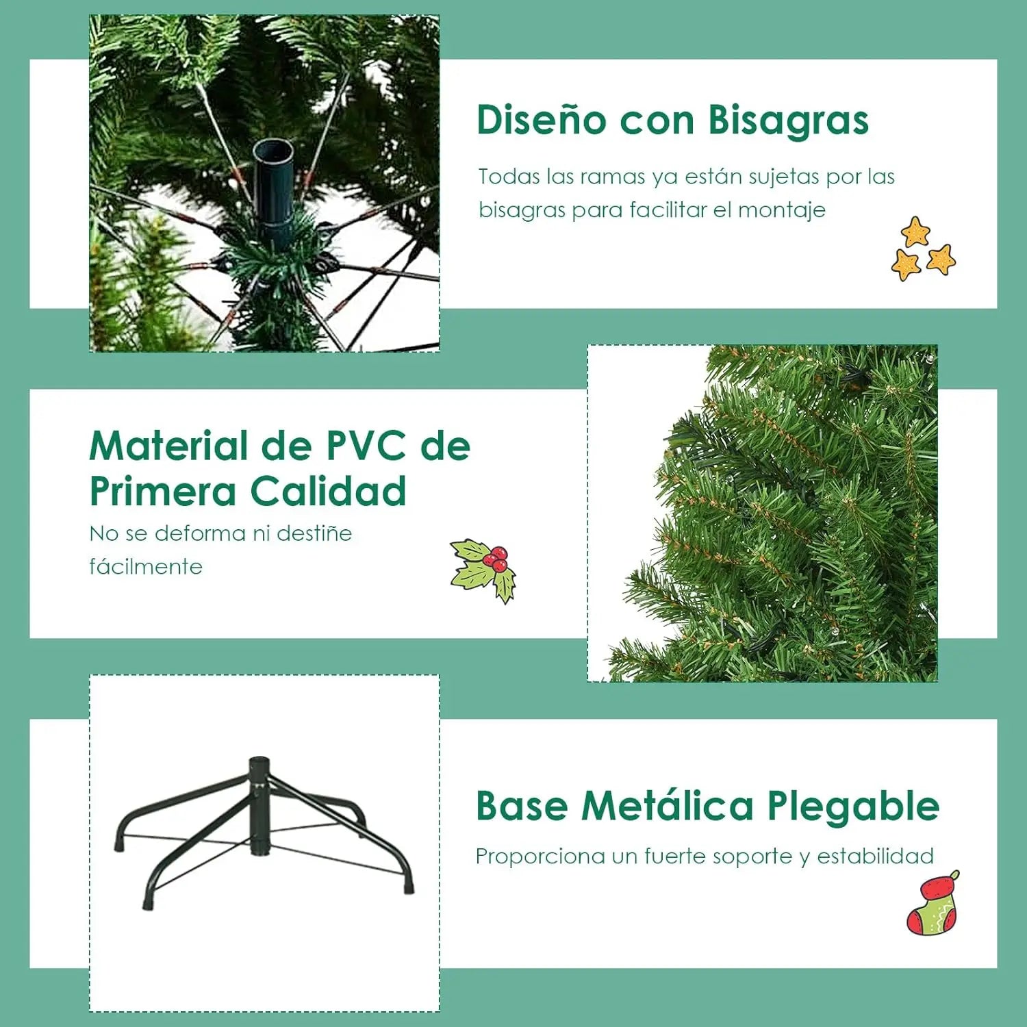 “Árbol de Navidad artificial verde