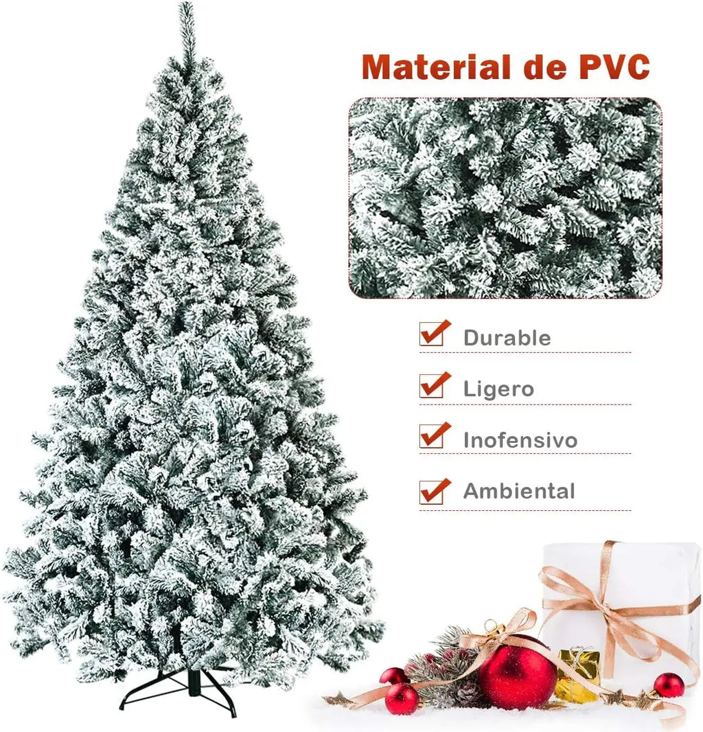 Árbol de navidad nevado