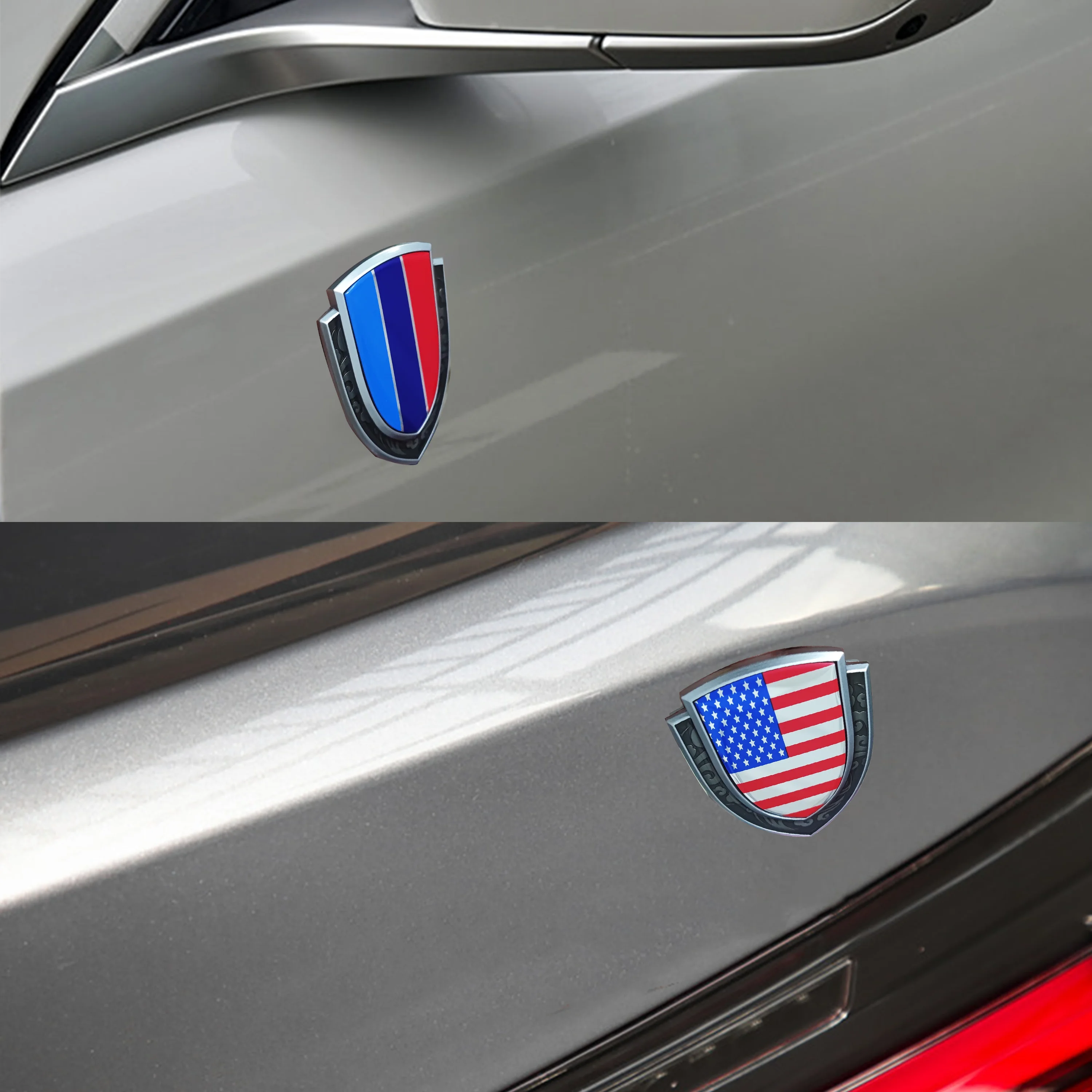 Insignias de coche 3D de metal con banderas para poner en tu coche