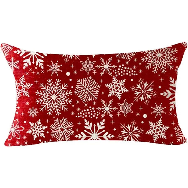 Nueva almohada de estilo navideño con letras simples,diferentes estampados y colores para decoración de hogar o sofá
