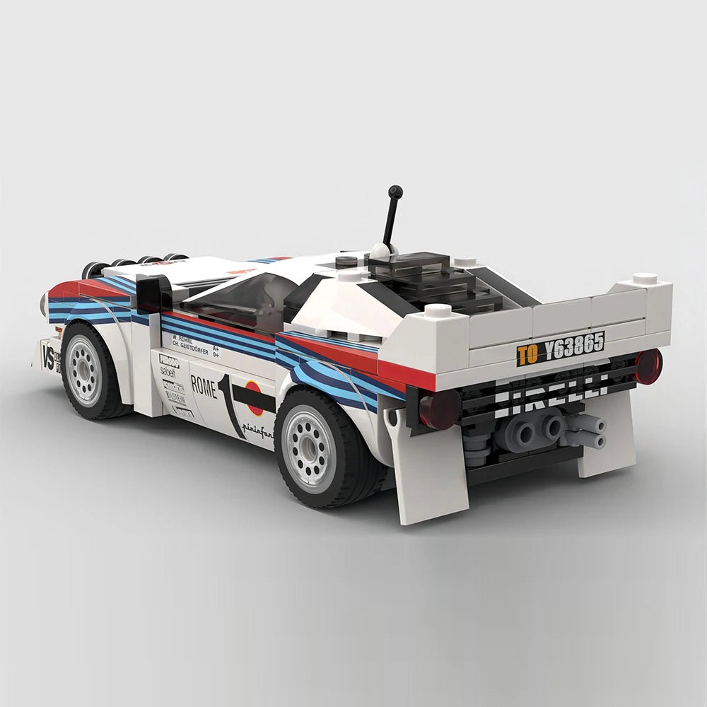 Coche de rally Lancia 037 Martini Racing Monte Carlo 1983