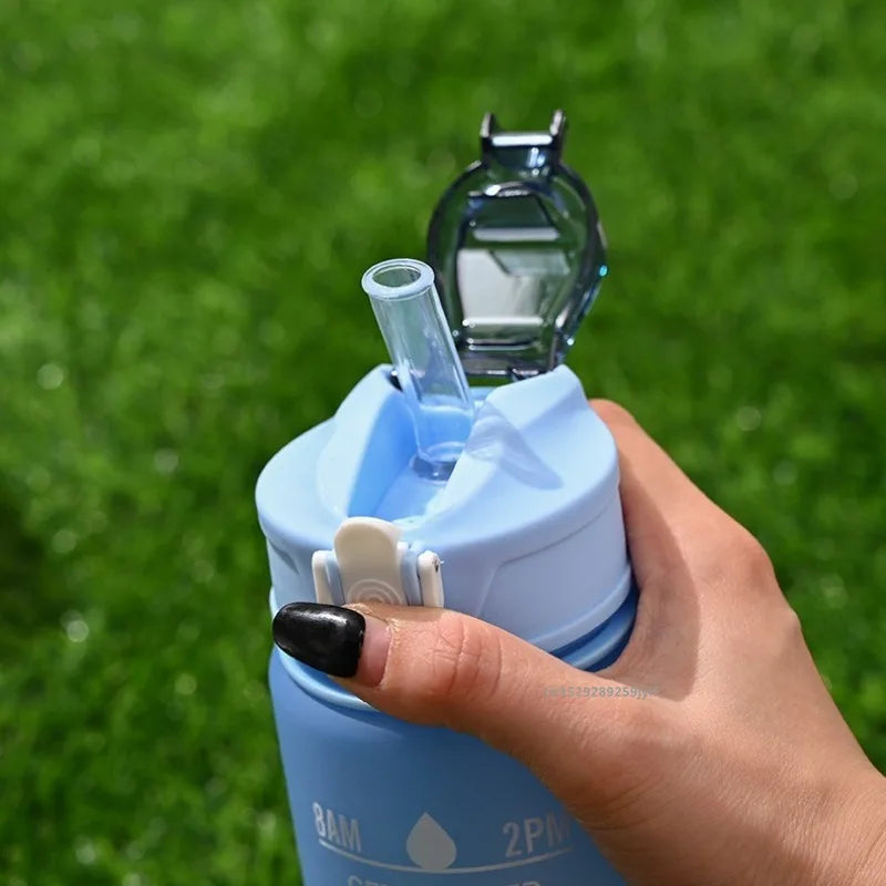 Botella deportiva motivacional para fitness, gimnasio de diferentes colores 800ml