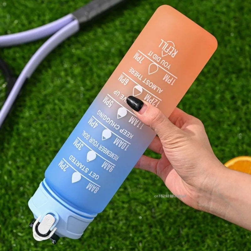 Botella deportiva motivacional para fitness, gimnasio de diferentes colores 800ml