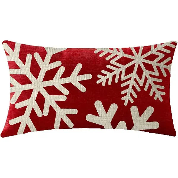 Nueva almohada de estilo navideño con letras simples,diferentes estampados y colores para decoración de hogar o sofá