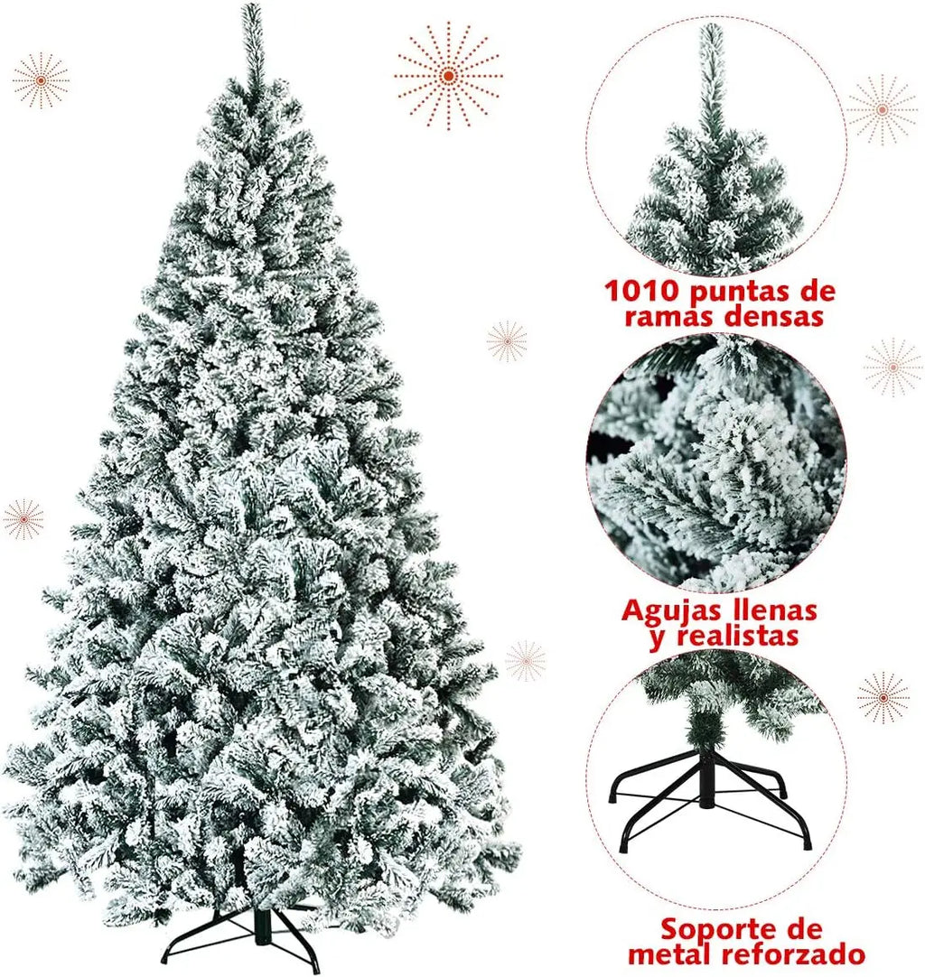 Árbol de navidad nevado