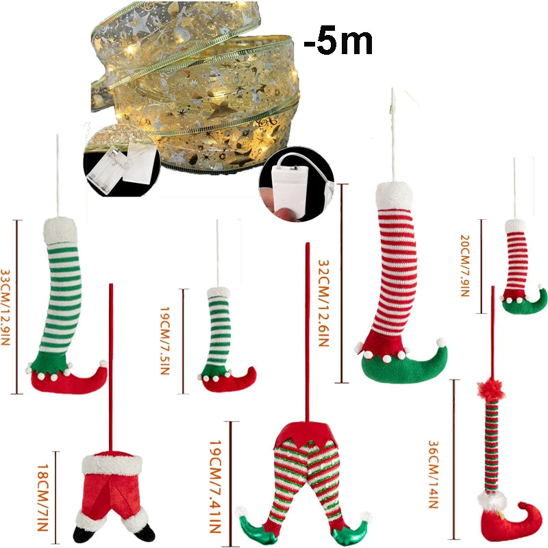 Juego de adornos para árbol de Navidad y colgantes para el hogar